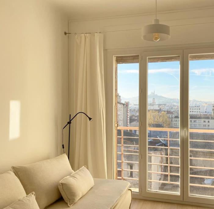 Vue Mer Et Et Notre Dame Centre Ville Avec Balcon Et Parking Marseille Ngoại thất bức ảnh